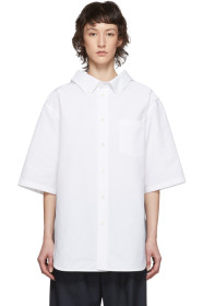 Balenciaga - Chemise à manches courtes blanche Swing