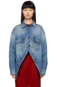 Balenciaga - Blue Denim Canadian Swing Shirt