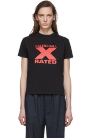 Balenciaga - 黑色 X-Rated T 恤