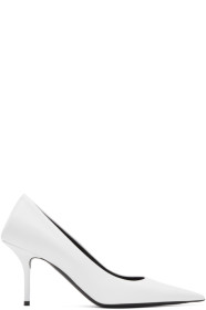 Balenciaga - Escarpins blancs Square Knife