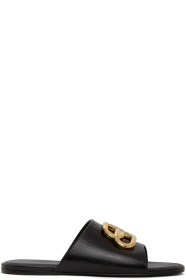 Balenciaga - Sandales noires Oval BB