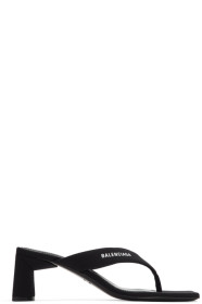 Balenciaga - Sandales à talons hauts noires Flip Flop