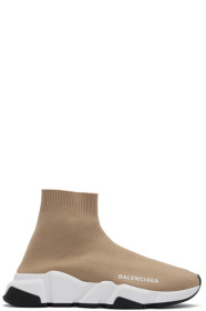 Balenciaga - Beige Speed Sneakers