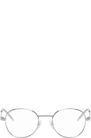 Balenciaga - Silver Metal Round Glasses