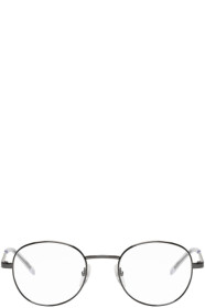 Balenciaga - Gunmetal Round Metal Glasses