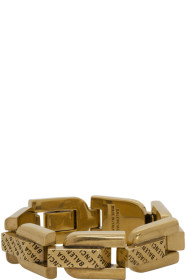 Balenciaga - Bracelet doré Precious Logo