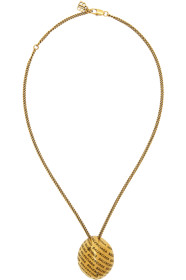 Balenciaga - Collier doré Precious Logo