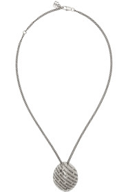 Balenciaga - Collier argenté Precious Logo