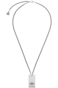 Balenciaga - Collier argenté BB