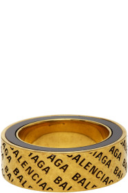 Balenciaga - Bague noire Skate