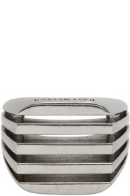 Balenciaga - Bague argentée Bone