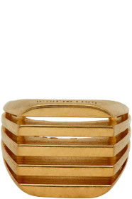 Balenciaga - Gold Bone Ring