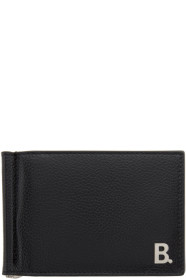 Balenciaga - Portefeuille à pince à billets noir B. Square