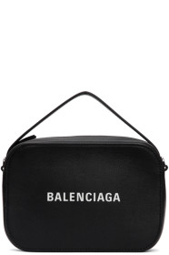 Balenciaga - Sac messager à logo noir