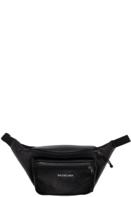 Balenciaga - Sac-ceinture en cuir noir Explorer