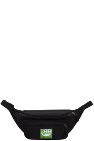 Balenciaga - Sac-ceinture à logo noir et vert Explorer