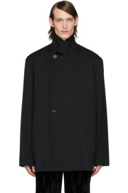 Balenciaga - Blouson en sergé extensible noir Tailoring
