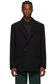 Balenciaga - Blazer noir 80s Shoulder