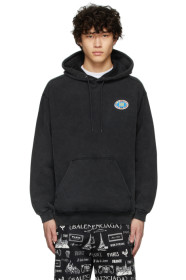 Balenciaga - Grey EU BB Logo Hoodie