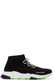 Balenciaga - Baskets noires Lace-Up Speed