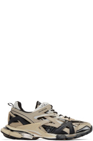 Balenciaga - Beige & Black Track.2 Sneakers