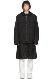 Juun.J - Black Convertible Coat