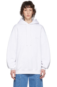 Juun.J - White Logo Hoodie