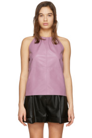 Áeron - Purple Faux-Leather Alicia Tank Top