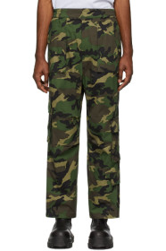 Juun.J - Khaki Camouflage Cargo Pants