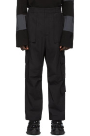 Juun.J - Black Cotton Cargo Pants