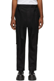 Juun.J - Black Cotton Cargo Pants