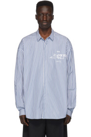 Juun.J - Blue Striped Shirt