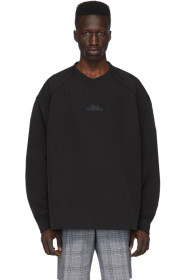 Juun.J - Black Nylon Sweatshirt