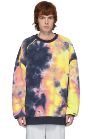 Juun.J - Navy Tie-Dye Sweatshirt