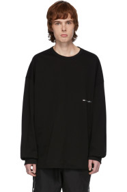 Juun.J - Black Logo Long Sleeve T-Shirt