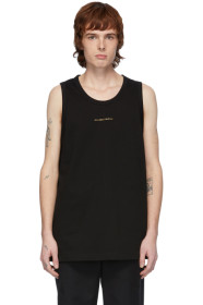 Juun.J - Black Logo Tank Top