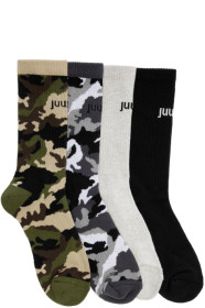 Juun.J - Four-Pack Camo & Colorblock Socks