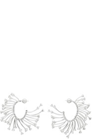 Mugler - Silver Crystal Spun Earrings