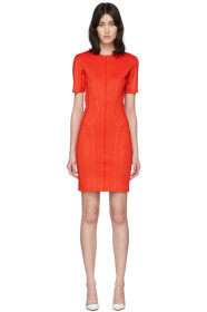 Mugler - Red Scuba Dress