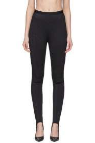 Mugler - Black Scuba Leggings