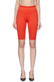 Mugler - Red Scuba Shorts