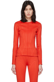 Mugler - Red Scuba Sweater