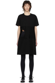 Comme des Garçons Homme Plus - 黑色 Cut-Out T 恤连衣裙