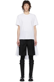 Comme des Garçons Homme Plus - 白色 Draped Bottom 连衣裙
