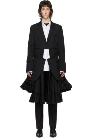 Comme des Garçons Homme Plus - Black Ruffle Coat