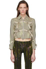 Helenamanzano - SSENSE Exclusive Beige Sea Anemone Jacket