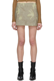 Helenamanzano - SSENSE Exclusive Beige Sea Anemone Belt Skirt