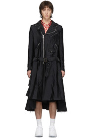 Comme des Garçons Homme Plus - 黑色成衣处理机车大衣