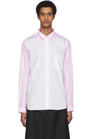 Comme des Garçons Homme Plus - Pink & White Striped Shirt