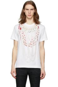 Comme des Garçons Homme Plus - ホワイト プリント B T シャツ